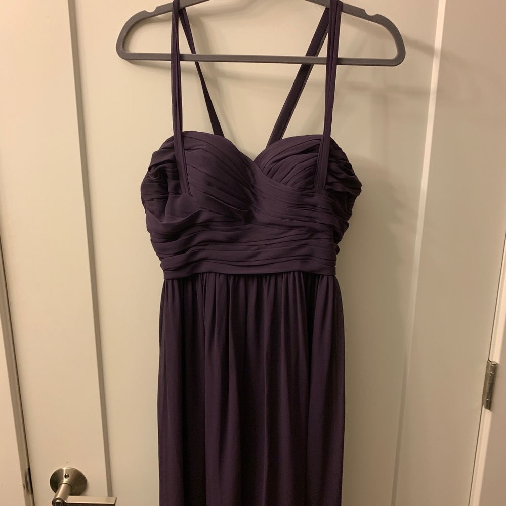 Bill Levkoff Plum Bridesmaid’s Dress